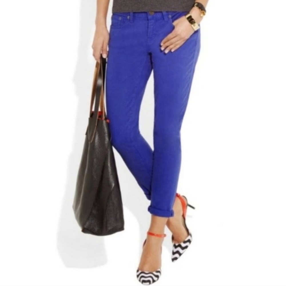 J.Crew 32 EUC Vibrant Blue Matchstick Jeans